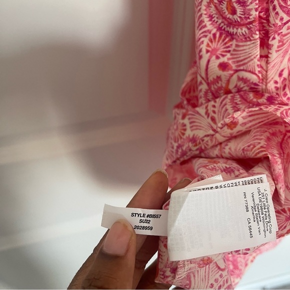 J.Crew Puff Sleeve Smocked Mini Dress Dandelion Swirl Size Medium - Picture 8 of 8